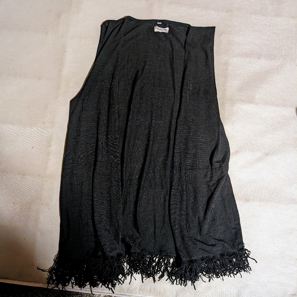 Black Cardigan W Pockets. Size S/M.